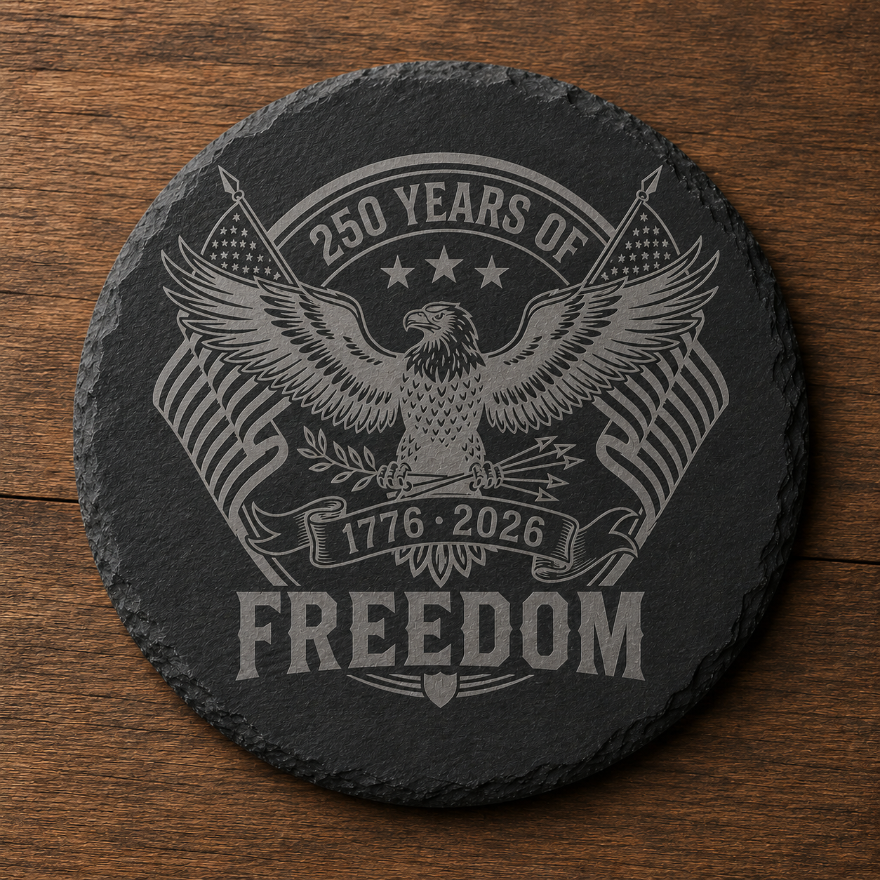 Freedom 250 Slate Coaster